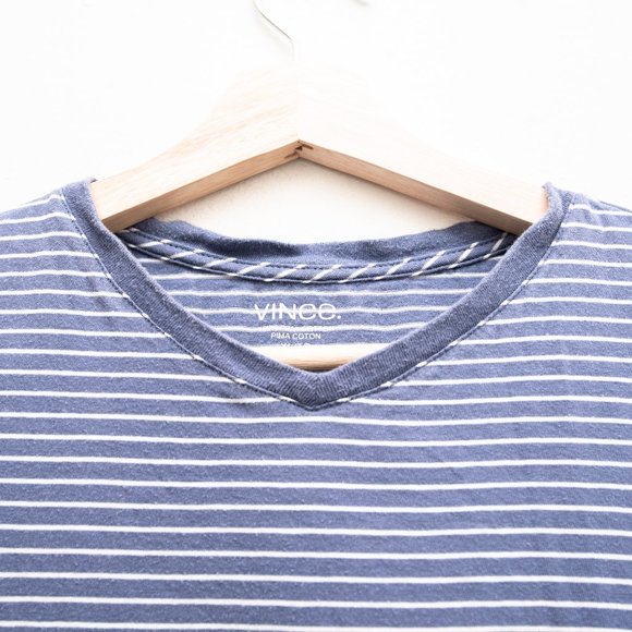 Vince Periwinkle Color Stripes Tee - Picture 3 of 5